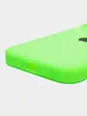 Лайм чехол Silicone Case для iPhone 14, 14 Pro, 14 Plus, 14 Pro Max, с закрытым низом