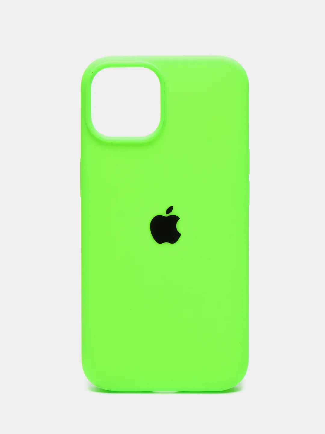 Лайм чехол Silicone Case для iPhone 14, 14 Pro, 14 Plus, 14 Pro Max, с закрытым низом