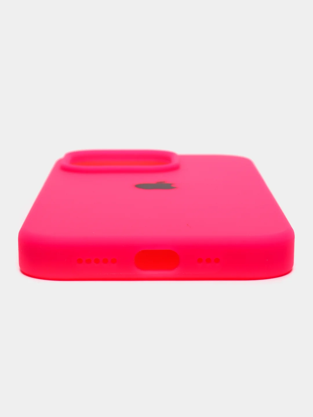 Фуксия чехол Silicone Case для iPhone 14, 14 Pro, 14 Plus, 14 Pro Max, с закрытым низом