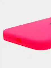 Фуксия чехол Silicone Case для iPhone 14, 14 Pro, 14 Plus, 14 Pro Max, с закрытым низом