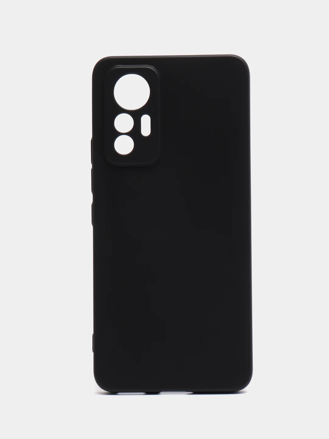 Черный силиконовый чехол для Xiaomi 12 Lite (Сяоми 12 Лайт), прозрачный