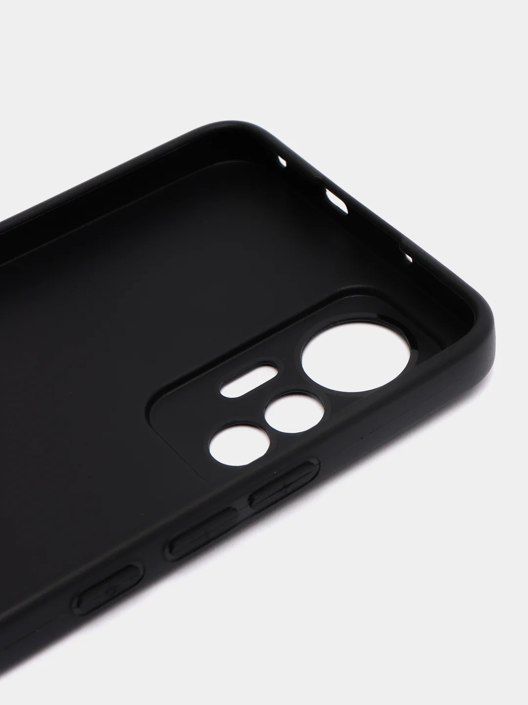 Черный силиконовый чехол для Xiaomi 12 Lite (Сяоми 12 Лайт), прозрачный