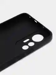 Черный силиконовый чехол для Xiaomi 12 Lite (Сяоми 12 Лайт), прозрачный