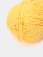 Желтый пряжа 100% Мерсеризованный хлопок 50г