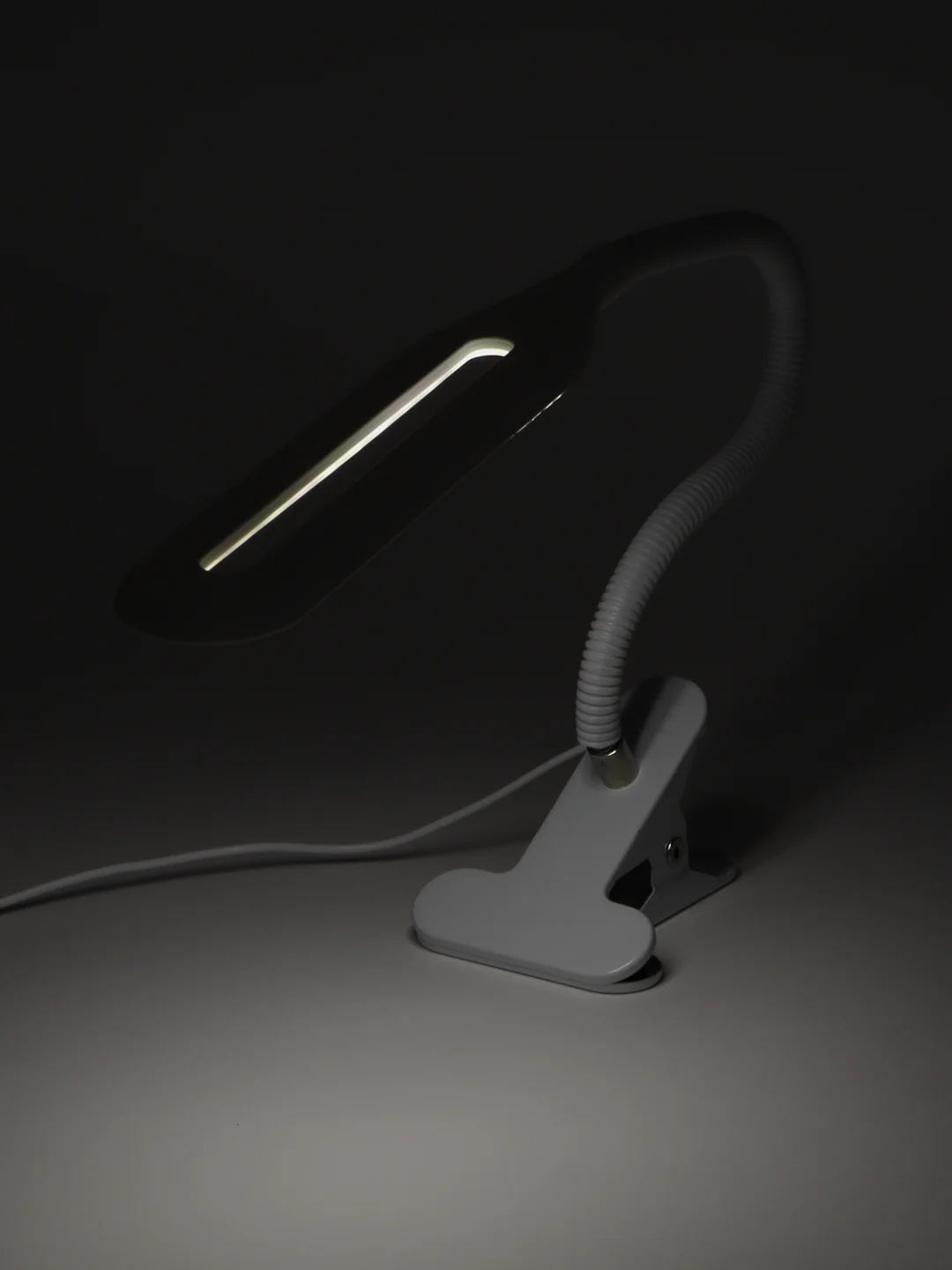 Черный настольная LED лампа для косметолога, для маникюра, ресниц, светильник настольный