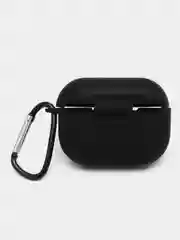 Черный чехол для наушников Apple AirPods Pro 2 силиконовый с карабином
