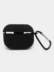 Черный чехол для наушников Apple AirPods Pro 2 силиконовый с карабином