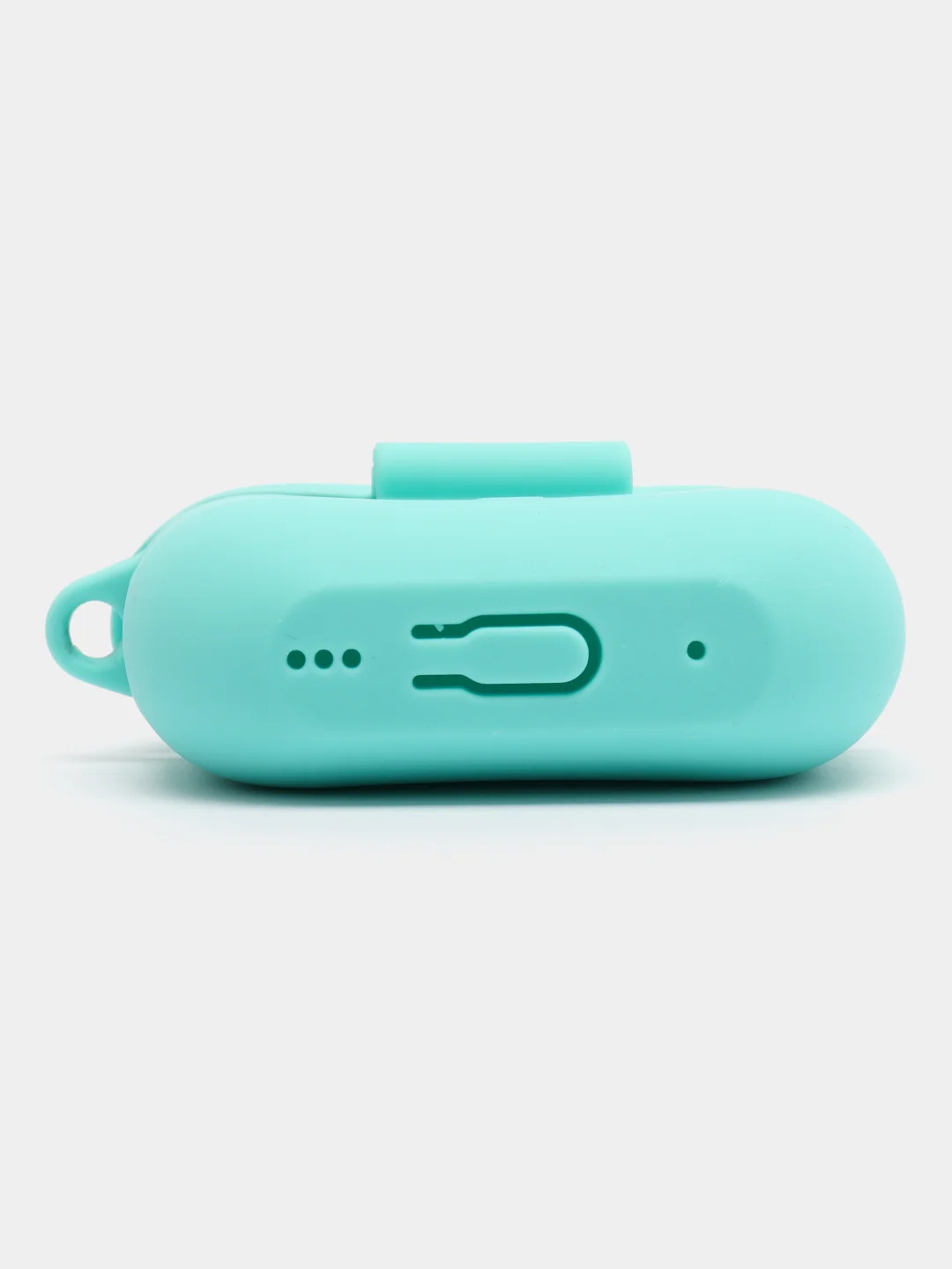 Бирюзовый чехол для наушников Apple AirPods Pro 2 силиконовый с карабином
