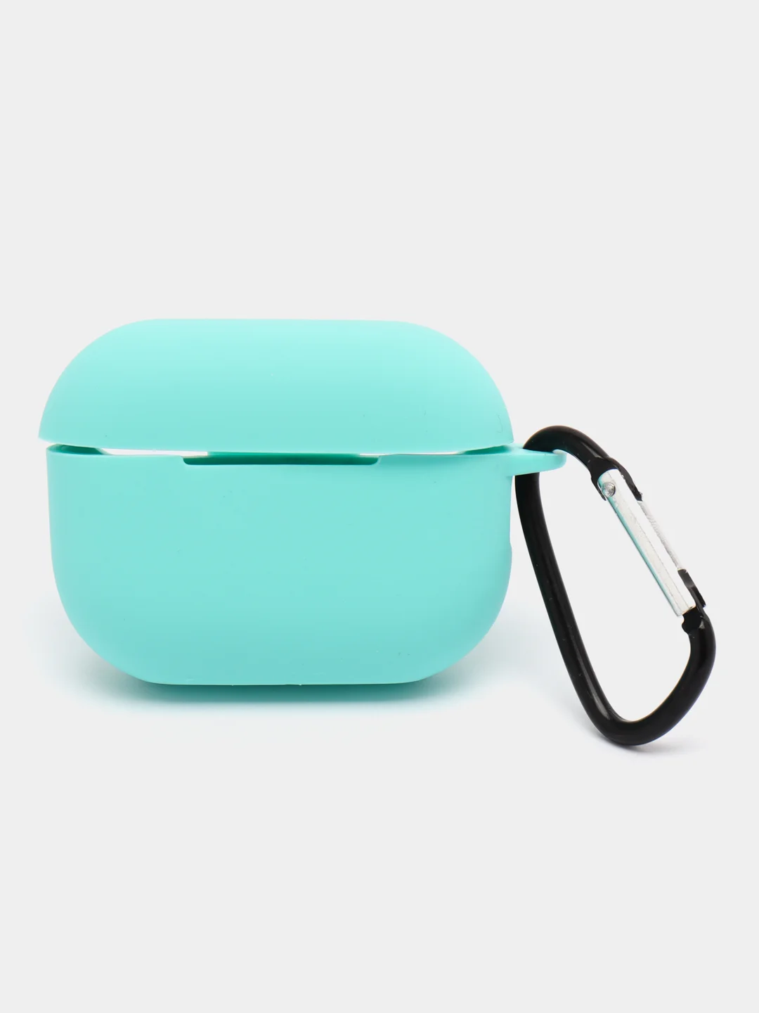 Бирюзовый чехол для наушников Apple AirPods Pro 2 силиконовый с карабином