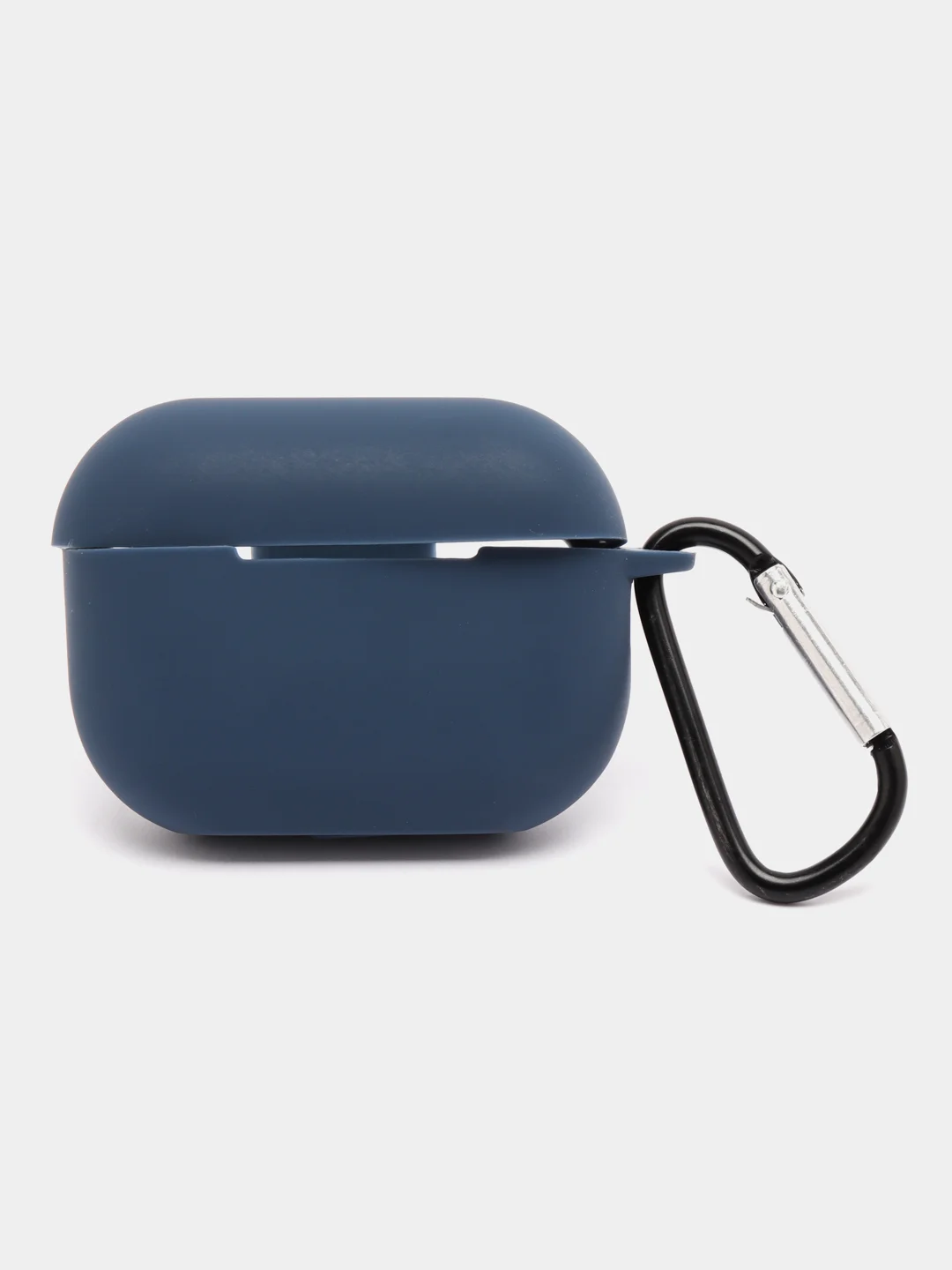 Темно-синий чехол для наушников Apple AirPods Pro 2 силиконовый с карабином