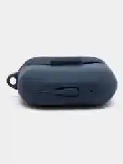 Темно-синий чехол для наушников Apple AirPods Pro 2 силиконовый с карабином