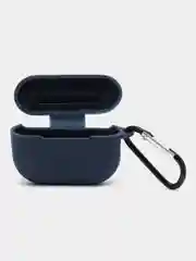 Темно-синий чехол для наушников Apple AirPods Pro 2 силиконовый с карабином