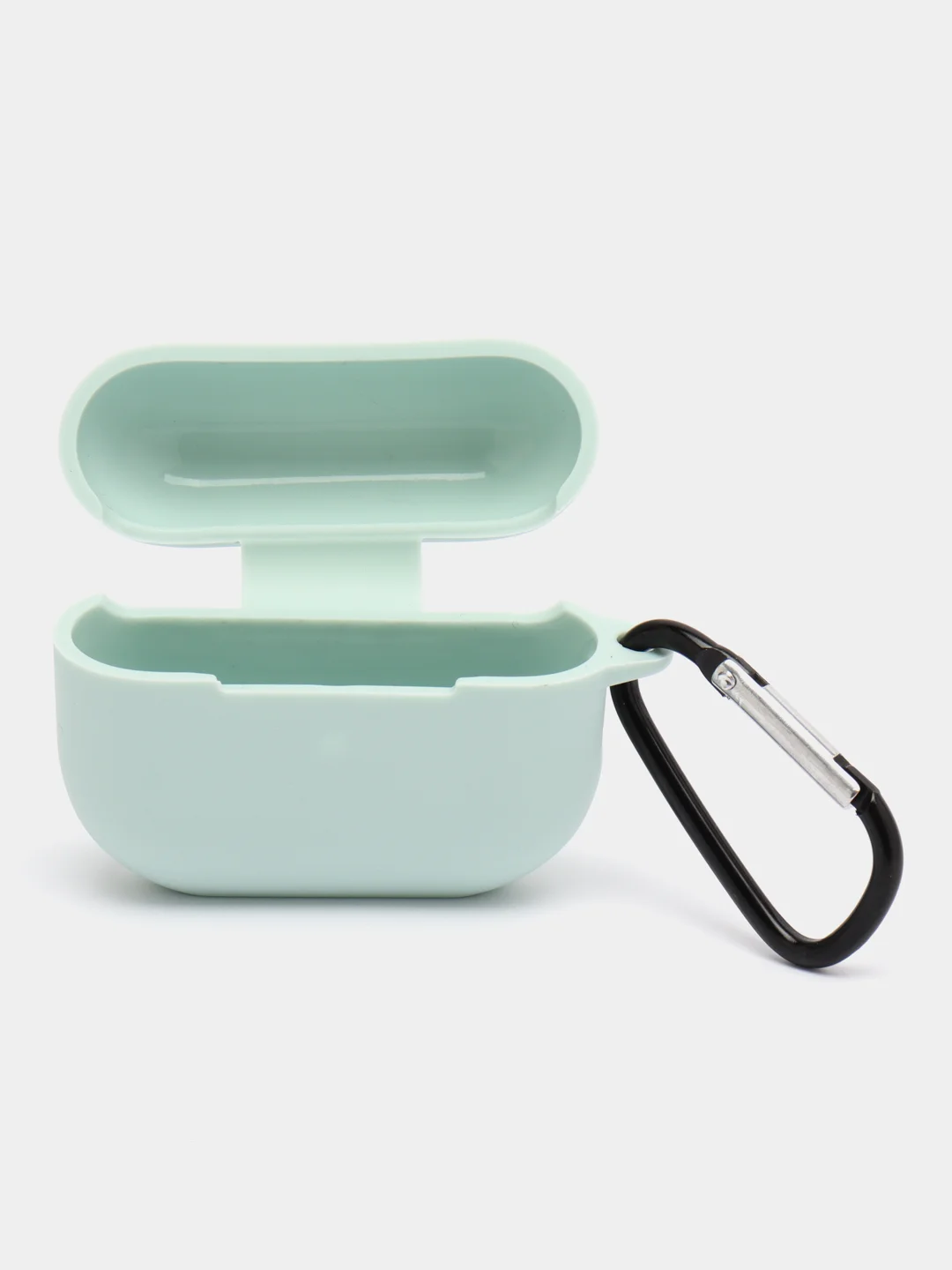 Оливковый чехол для наушников Apple AirPods Pro 2 силиконовый с карабином