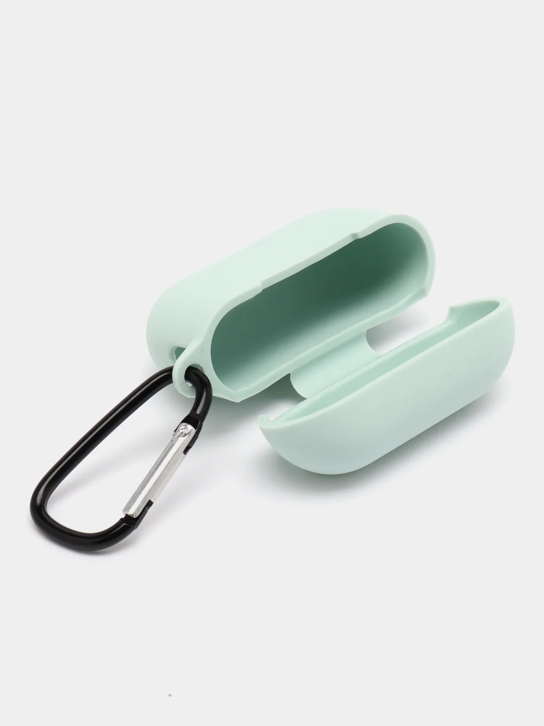 Оливковый чехол для наушников Apple AirPods Pro 2 силиконовый с карабином