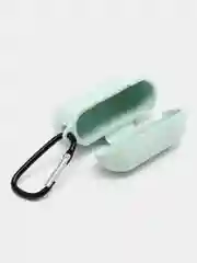 Оливковый чехол для наушников Apple AirPods Pro 2 силиконовый с карабином