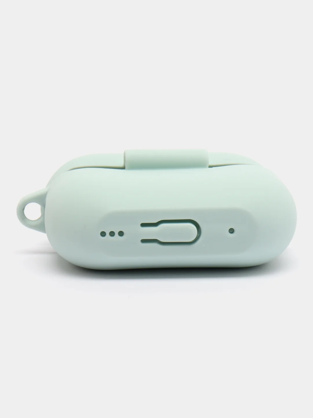 Оливковый чехол для наушников Apple AirPods Pro 2 силиконовый с карабином