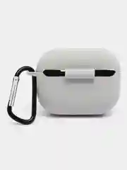 Хаки чехол для наушников Apple AirPods Pro 2 силиконовый с карабином