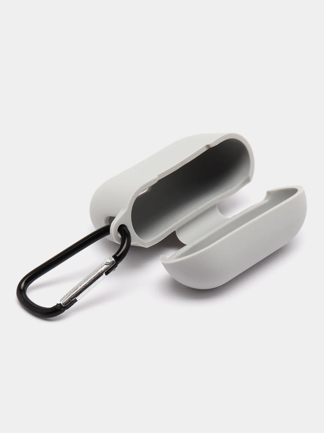 Хаки чехол для наушников Apple AirPods Pro 2 силиконовый с карабином