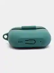 Тёмно-зелёный чехол для наушников Apple AirPods Pro 2 силиконовый с карабином