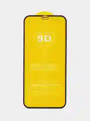 Черный защитное стекло полноразмерное для iPhone 12 mini, 9D Glass, 0.22 мм