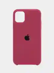 Багровый чехол Silicone Case для iPhone 11, с открытым низом