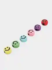 Индиго бусины круглые смайлики, фигурки для рукоделия и украшений