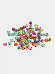 Индиго бусины круглые смайлики, фигурки для рукоделия и украшений