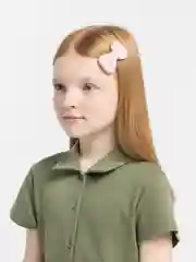 Пудровый детские заколки