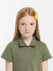 Бордовый детские заколки