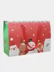 Сборная коробка-пакет с ручками "К Новому Году"