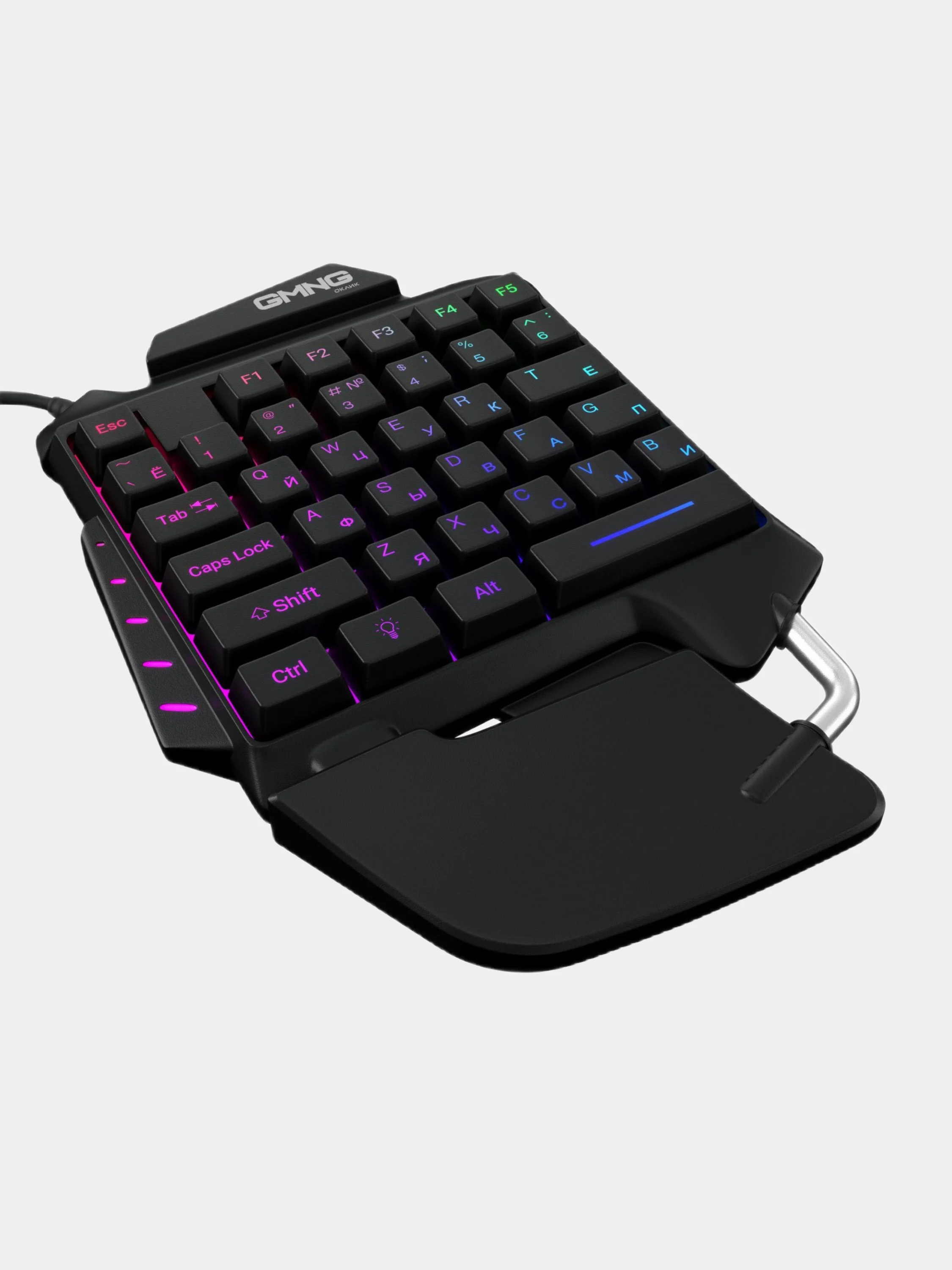 Игровой блок Oklick 703GK, с подсветкой, мини клавиатура, подарок на 8 марта