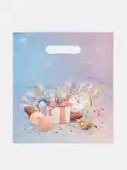 Синий меланж новогодние пакеты, 10 штук, 20 х 30 см