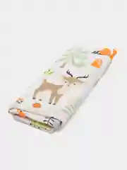 Бежевый меланж пеленка хлопковая 1 шт