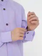 Сиреневый рубашка для мальчика, длинные рукава