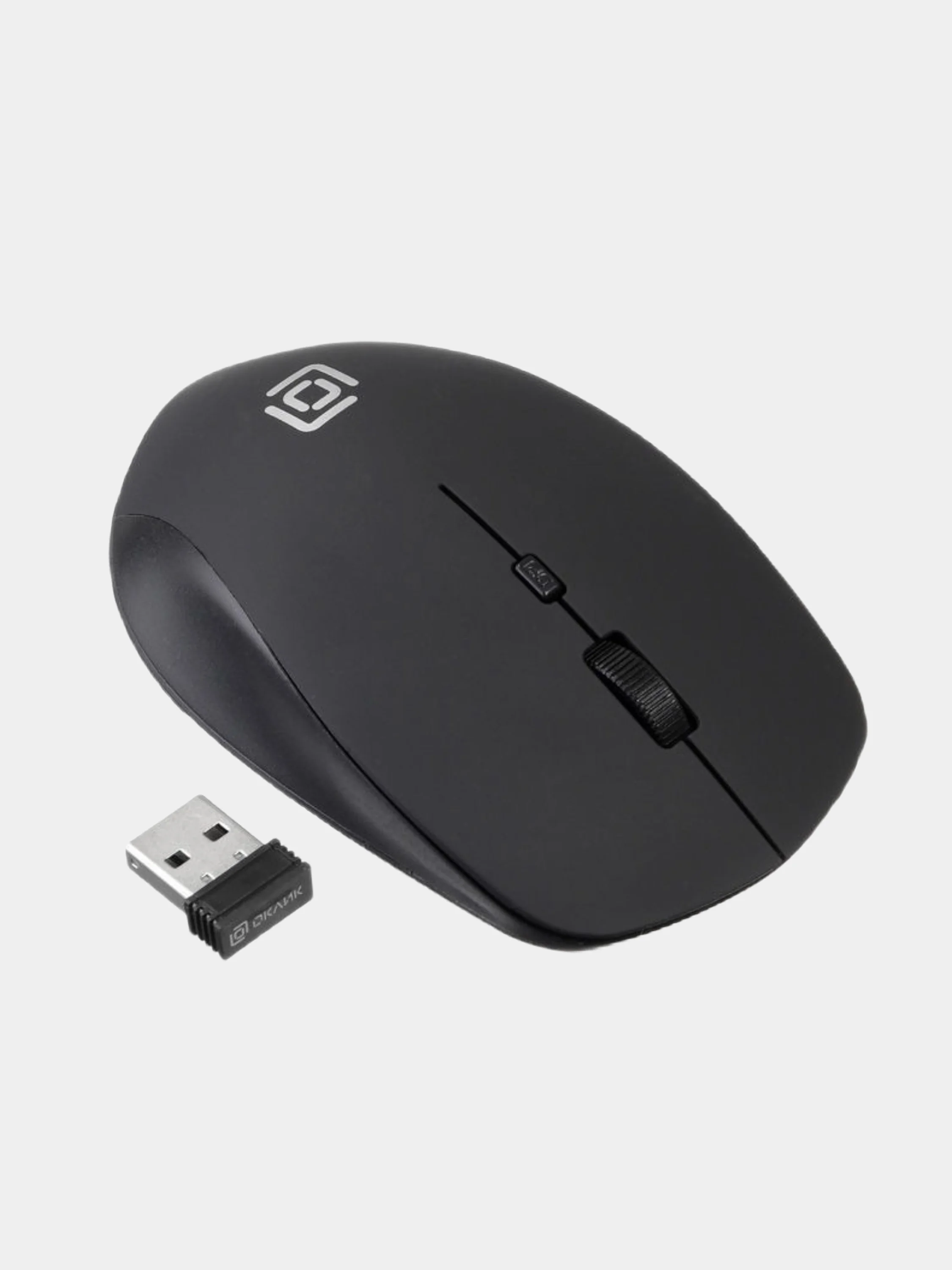 Угольный мышь беспроводная Oklick 565MW Glossy, USB