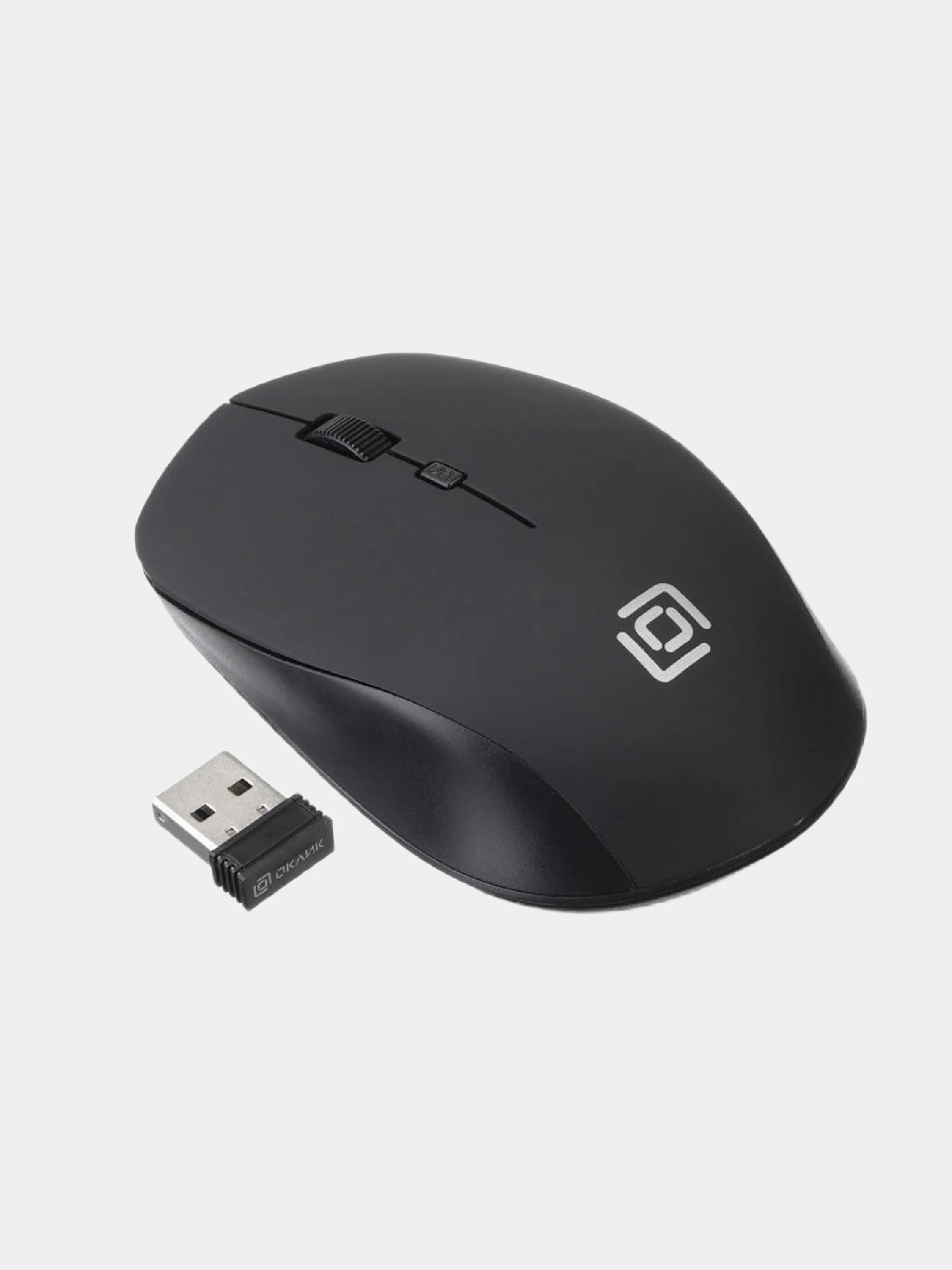 Угольный мышь беспроводная Oklick 565MW Glossy, USB