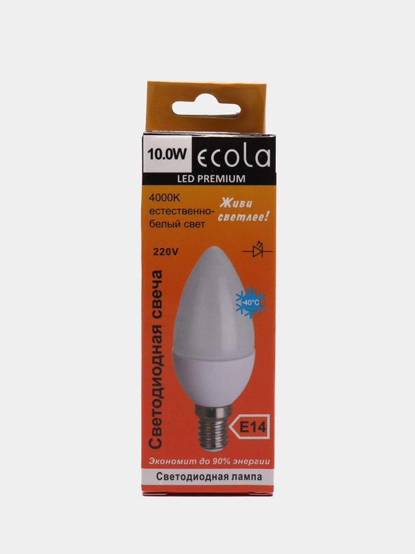 Лампа светодиодная Ecola LED Premium 10W 4000К, белый