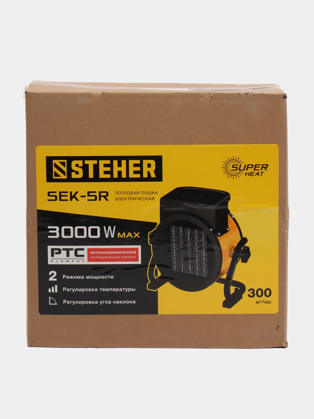 Электрическая тепловая пушка STEHER SEK-5R , 3000 W, МКН