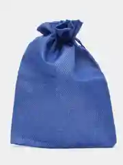 Синий мешок подарочный, холщовый, льняной