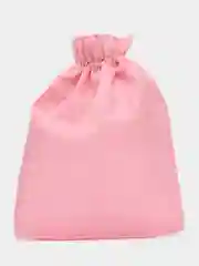 Розовый мешок подарочный, холщовый, льняной
