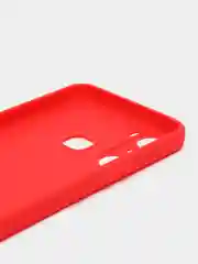 Красный силиконовый чехол для Infinix HOT 12 Pro (Инфиникс Хот 12 Про) прозрачный