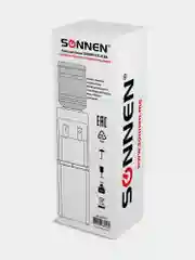 Кулер для воды SONNEN FSC-02BA, напольный, НАГРЕВ/ОХЛАЖДЕНИЕ КОМПРЕССОР, шкаф, 2 крана