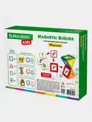 Магнитный конструктор MAGNETIC BLOCKS-19, 19 деталей, BRAUBERG KIDS, 663843