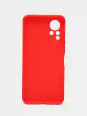 Красный чехол силиконовый для Infinix Note 11 (X663), Note 12 G88 (Инфиникс Нот 11, Нот 12), прозрачный
