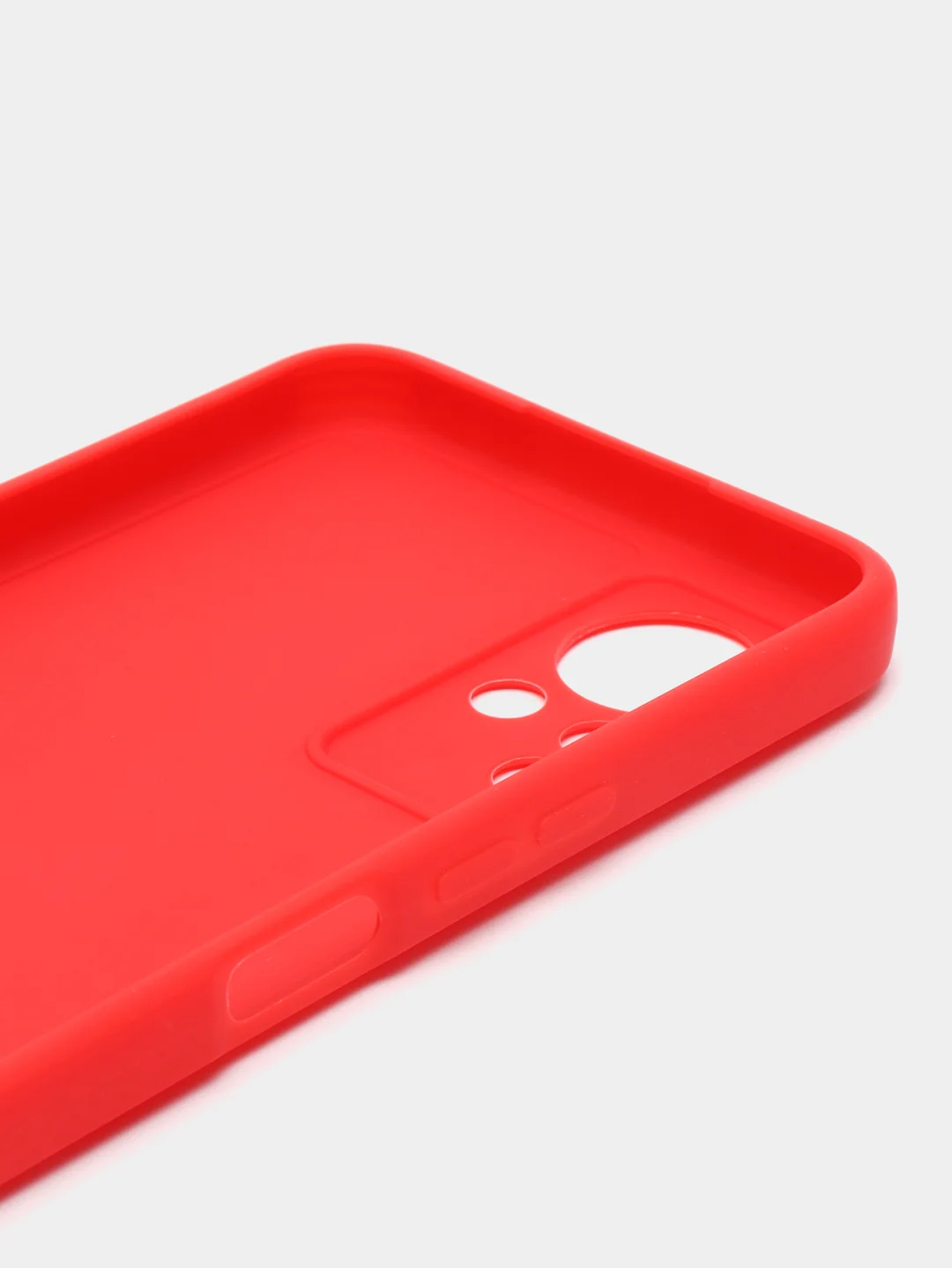 Красный чехол силиконовый для Infinix Note 11 (X663), Note 12 G88 (Инфиникс Нот 11, Нот 12), прозрачный