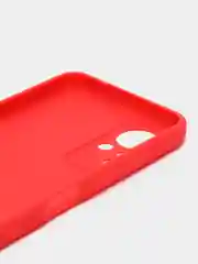 Красный чехол силиконовый для Infinix Note 11 (X663), Note 12 G88 (Инфиникс Нот 11, Нот 12), прозрачный