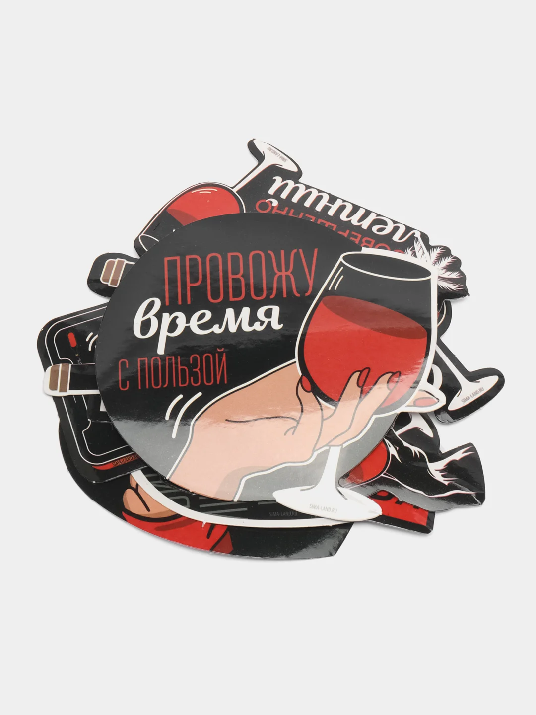 Черный наклейки на чемодан, 10 штук