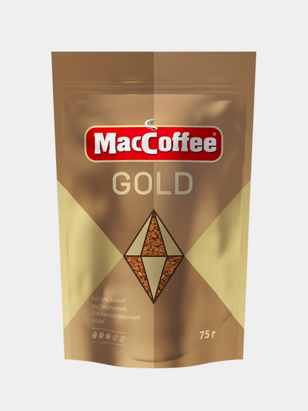 Кофе растворимый MacCoffee GOLD, пакет, 75 г