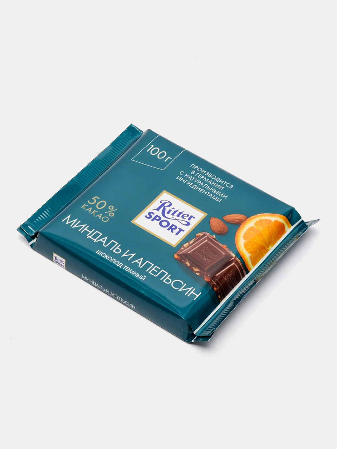 Шоколад темный Ritter Sport "Миндаль и апельсин", 100 г