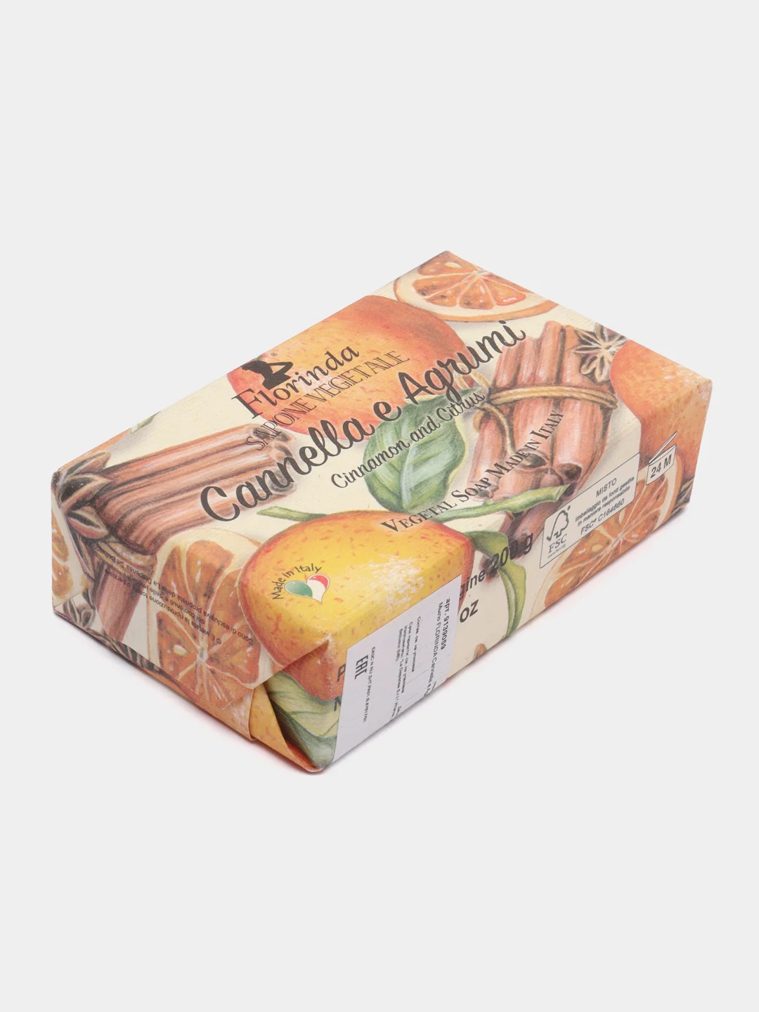 Мыло FLORINDA Cannella e Agrumi, 200 г